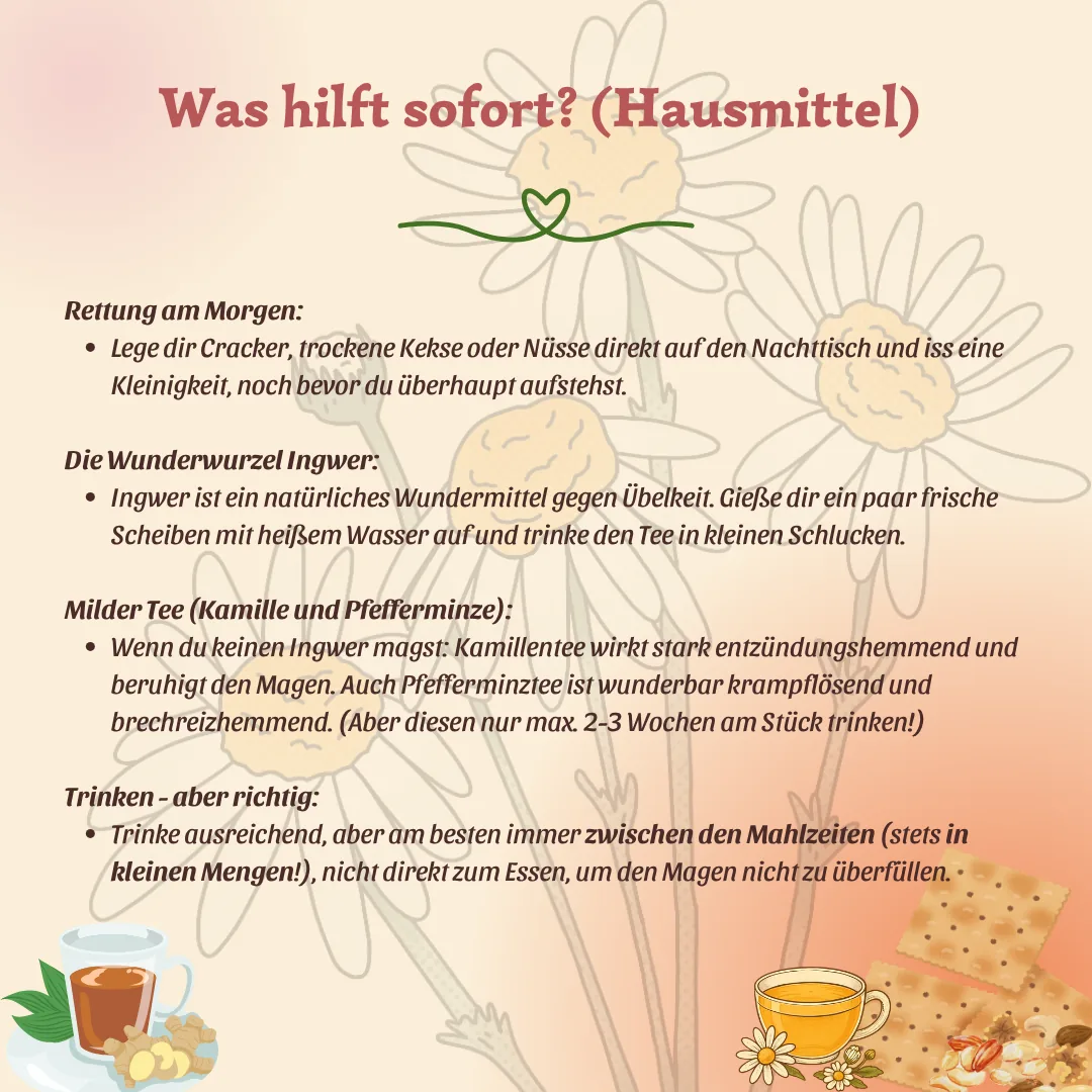 Schwangerschaftsübelkeit: Natürliche Hebammen-Tipps, die wirklich helfen – Bild 3